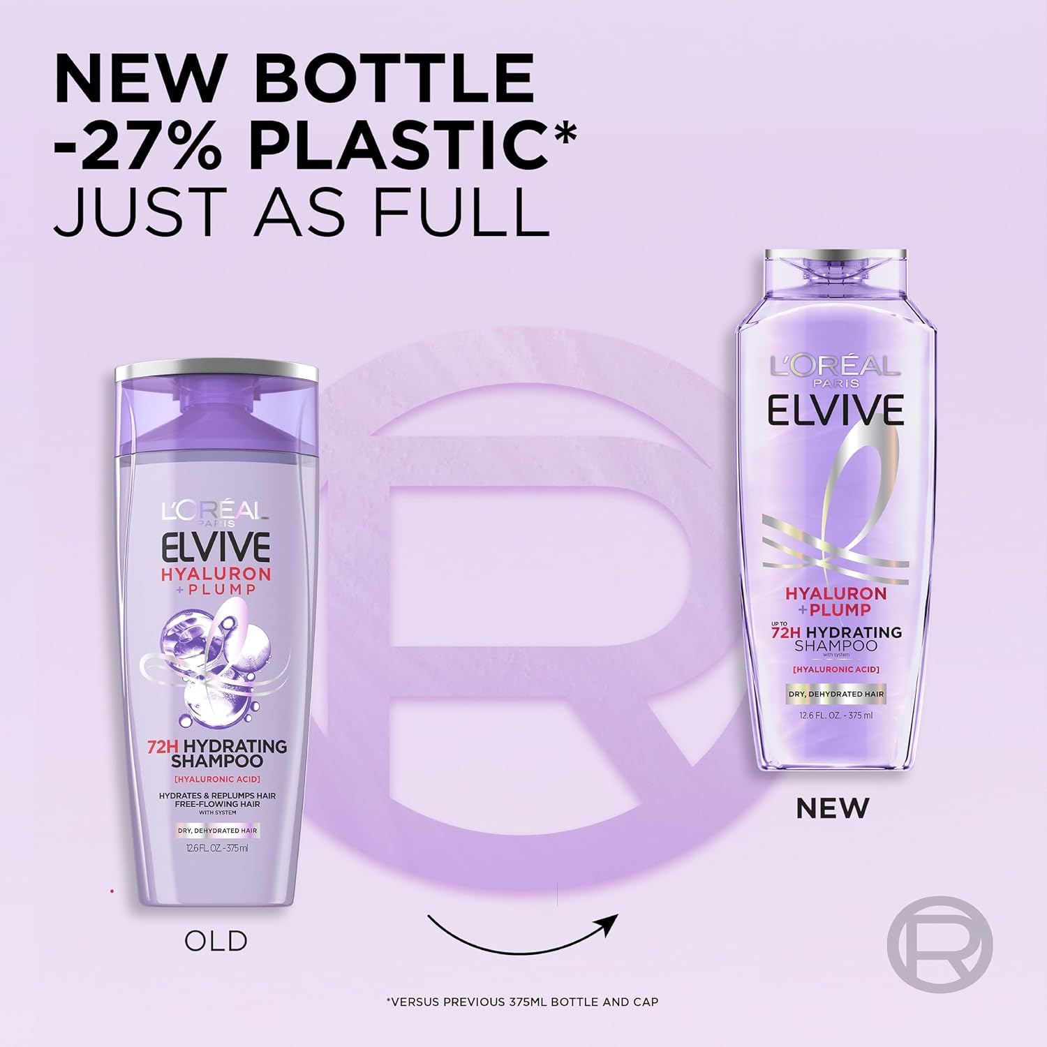 L'Oreal Paris Elvive Hyaluron Plump Shampoo, 12.6 Fl Oz - Image 4