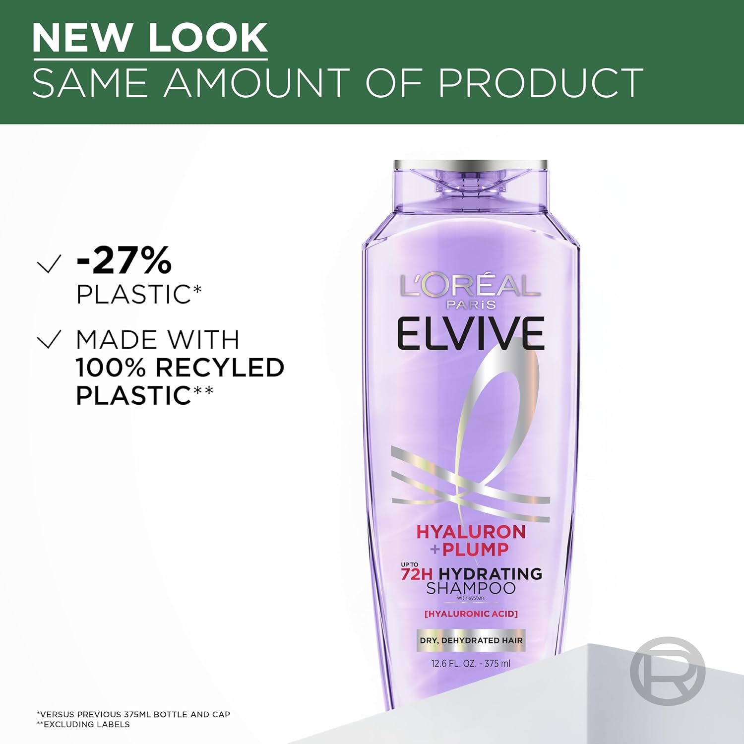 L'Oreal Paris Elvive Hyaluron Plump Shampoo, 12.6 Fl Oz - Image 5